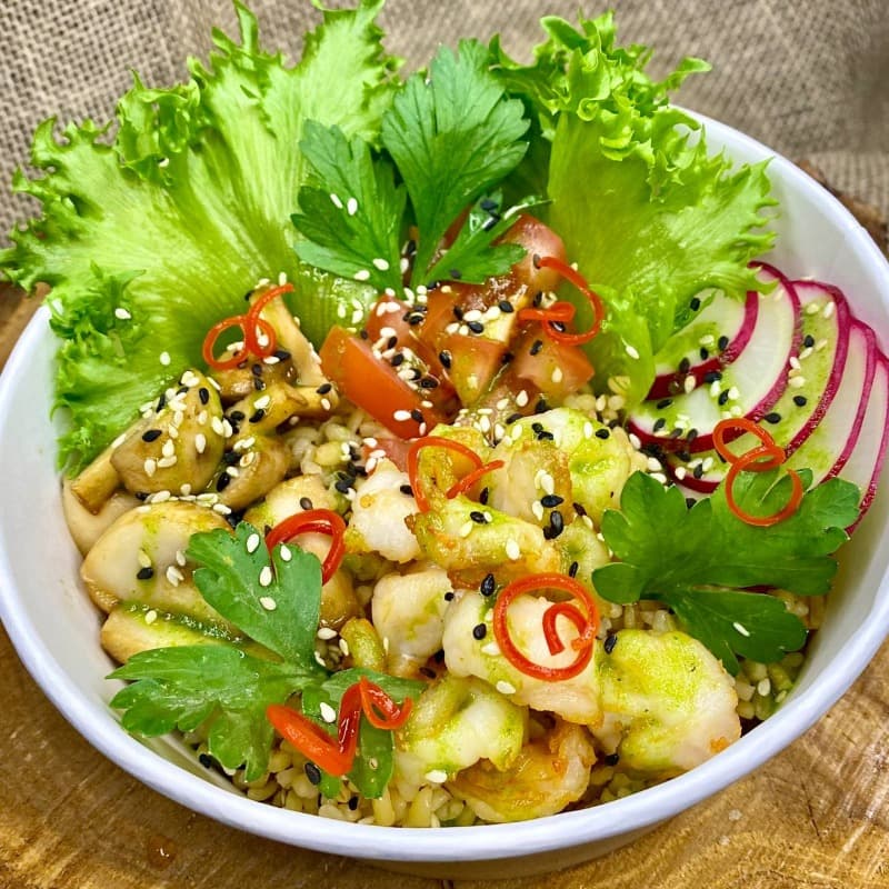 Фото 🥗БОУЛ С КРЕВЕТКОЙ🦐 с пн-пт (12:00-16:00)