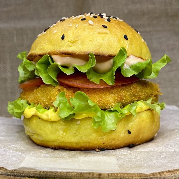 Фото МИНИ БУРГЕР КУРИНЫМ ФИЛЕ🍔 с пн-пт (12:00-16:00)